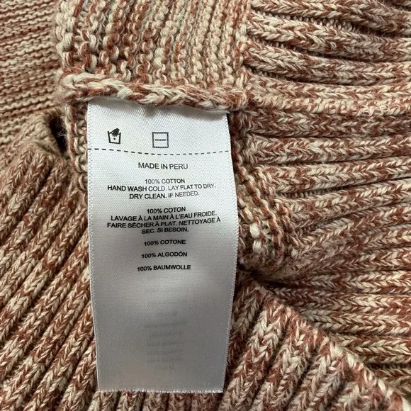 Filson Lake Quinault Sweater Women's Medium Natural Clay Melange Chunky Cotton - Picture 8 of 9